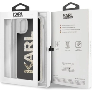 Buy Karl Lagerfeld KLHCN65KAGBK iPhone 11 Pro Max black Karl logo Glitter - KLD175BLK - {ean13} - Home Screen Store Europe