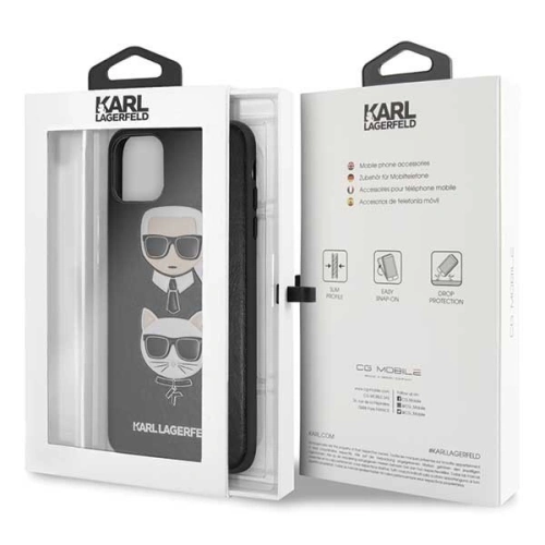 Kup Karl Lagerfeld KLHCN65KICKC iPhone 11 Pro Max hardcase czarny/black Karl & Choupette - KLD176BLK - {ean13} - Sklep Home Screen