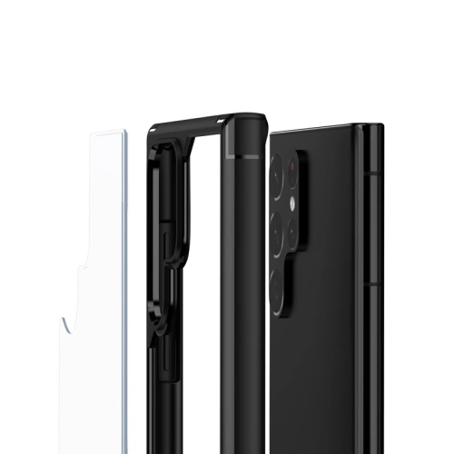 Kup [OUTLET] Etui Crong Hybrid Clear Cover Samsung Galaxy S22 Ultra (fekete) - OT-640 - {ean13} - Sklep Home Screen