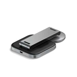 Kup Ładowarka bezprzewodowa Satechi 2-in-1 Foldable Charging Stand Qi2 do dwóch urządzeń space gray - STH135 - {ean13} - Sklep Home Screen