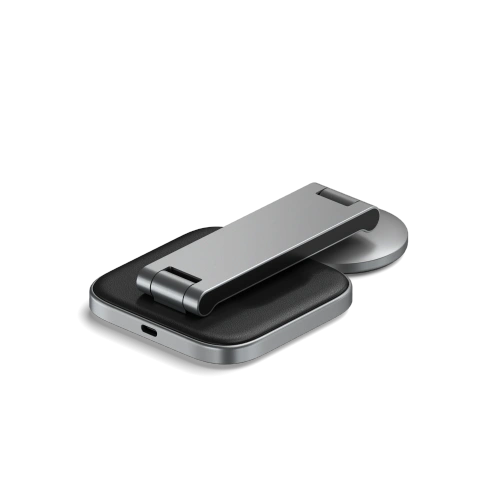 Kup Ładowarka bezprzewodowa Satechi 2-in-1 Foldable Charging Stand Qi2 do dwóch urządzeń space gray - STH135 - {ean13} - Sklep Home Screen