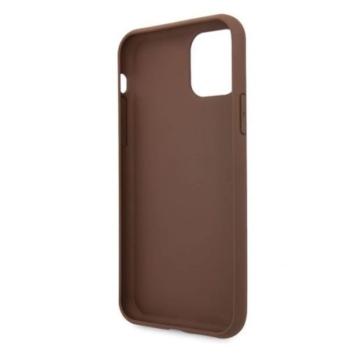 Buy Guess GUHCN65G4GLBR iPhone 11 Pro Max brown hard case 4G Stripe Collection - GUE256BR - {ean13} - Home Screen Store Europe