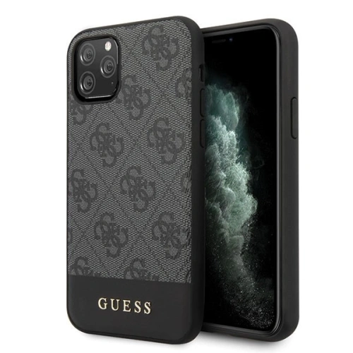 Kup Guess Apple Tasche GUHCN65G4GLGR iPhone 11 Pro Max grau/grau Hartschale 4G Stripe Collection - GUE257GRY - {ean13} - Sklep Home Screen