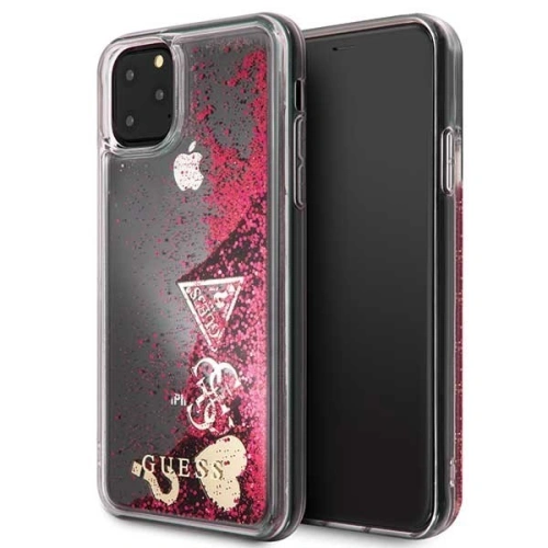 Kup Etui Guess GUHCN65GLHFLRA Apple iPhone 11 Pro Max málna kemény tok Csillogó Szívek - GUE259HEA - {ean13} - Sklep Home Screen