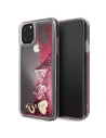 Etui Guess GUHCN65GLHFLRA Apple iPhone 11 Pro Max raspberry hard case Glitter Hearts