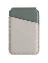 Portfel magnetyczny RFID z funkcją podstawki UNIQ Lyden DS beżowo-zielony/ivory-lichen green