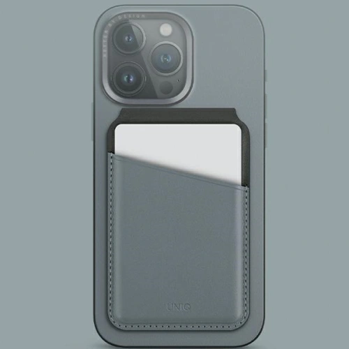 Kup Portfel magnetyczny RFID z funkcją podstawki UNIQ Lyden DS niebiesko-czarny/washed blue-black - UNIQ1154 - {ean13} - Sklep Home Screen