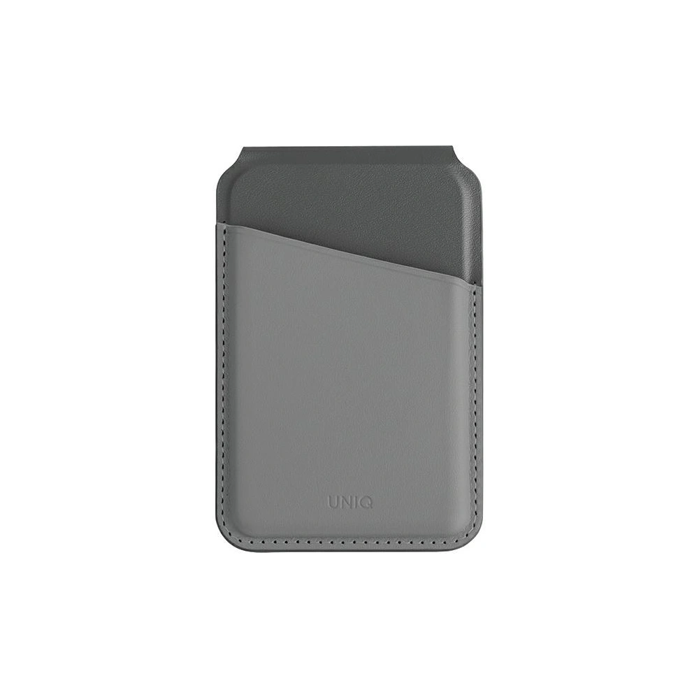 Portfel magnetyczny RFID z funkcją podstawki UNIQ Lyden DS szaro-czarny/charcoal grey-black