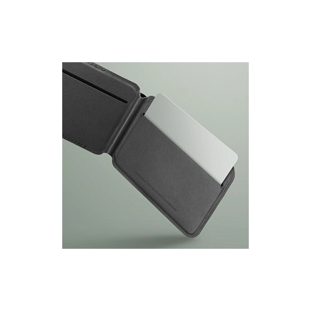 Portfel magnetyczny RFID z funkcją podstawki UNIQ Lyden DS szaro-czarny/charcoal grey-black