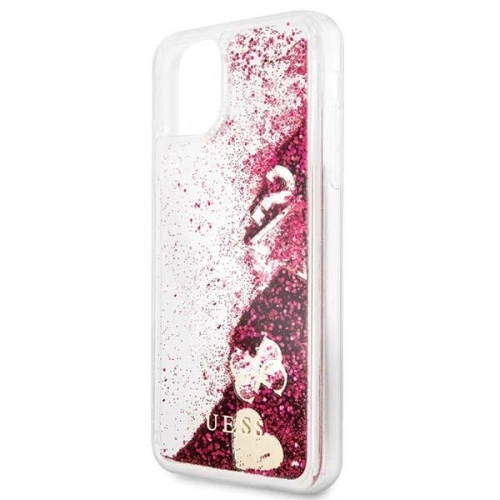 Kup Etui Guess GUHCN65GLHFLRA Apple iPhone 11 Pro Max málna kemény tok Csillogó Szívek - GUE259HEA - {ean13} - Sklep Home Screen