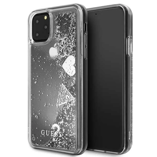 Kup Etui Guess GUHCN65GLHFLSI Apple iPhone 11 Pro Max ezüst/silver kemény hátlap Glitter Hearts - GUE260SLV - {ean13} - Sklep Home Screen