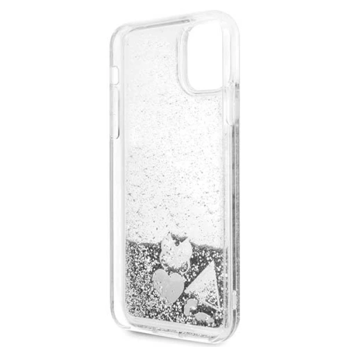 Kup Etui Guess GUHCN65GLHFLSI Apple iPhone 11 Pro Max ezüst/silver kemény hátlap Glitter Hearts - GUE260SLV - {ean13} - Sklep Home Screen