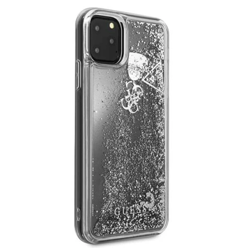 Kup Etui Guess GUHCN65GLHFLSI Apple iPhone 11 Pro Max srebrny/silver hard case Glitter Hearts - GUE260SLV - {ean13} - Sklep Home Screen