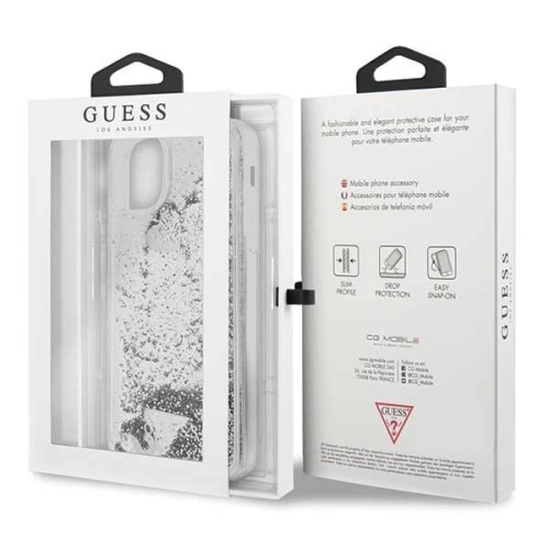 Kup Etui Guess GUHCN65GLHFLSI Apple iPhone 11 Pro Max srebrny/silver hard case Glitter Hearts - GUE260SLV - {ean13} - Sklep Home Screen