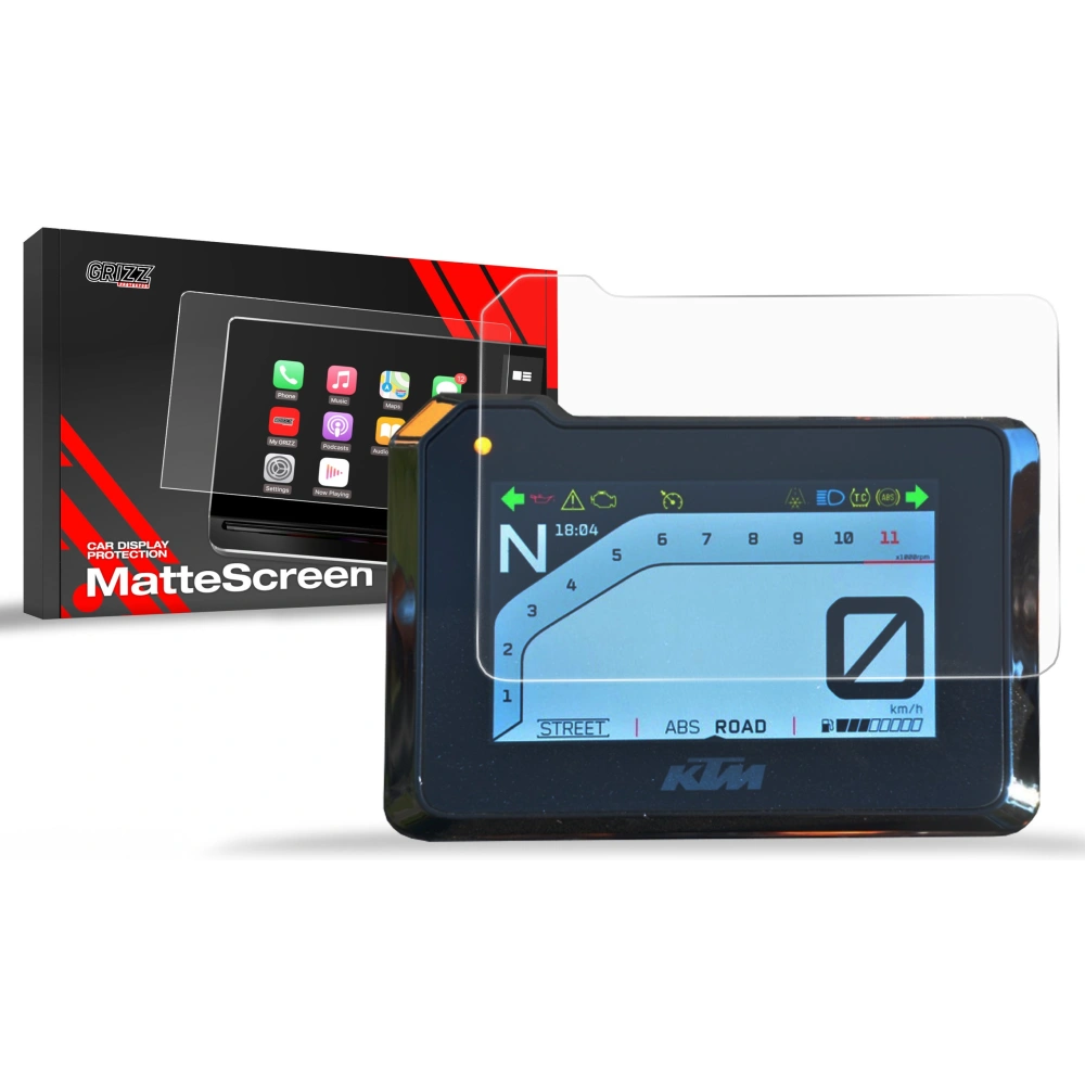 Folia matowa GrizzGlass CarDisplay Protection do KTM 390 Duke 5" 2024-2025