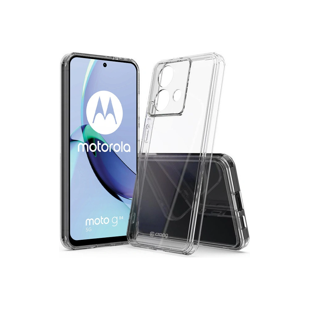 Etui Crong Crystal Shield Cover Motorola Moto G84 przezroczysty