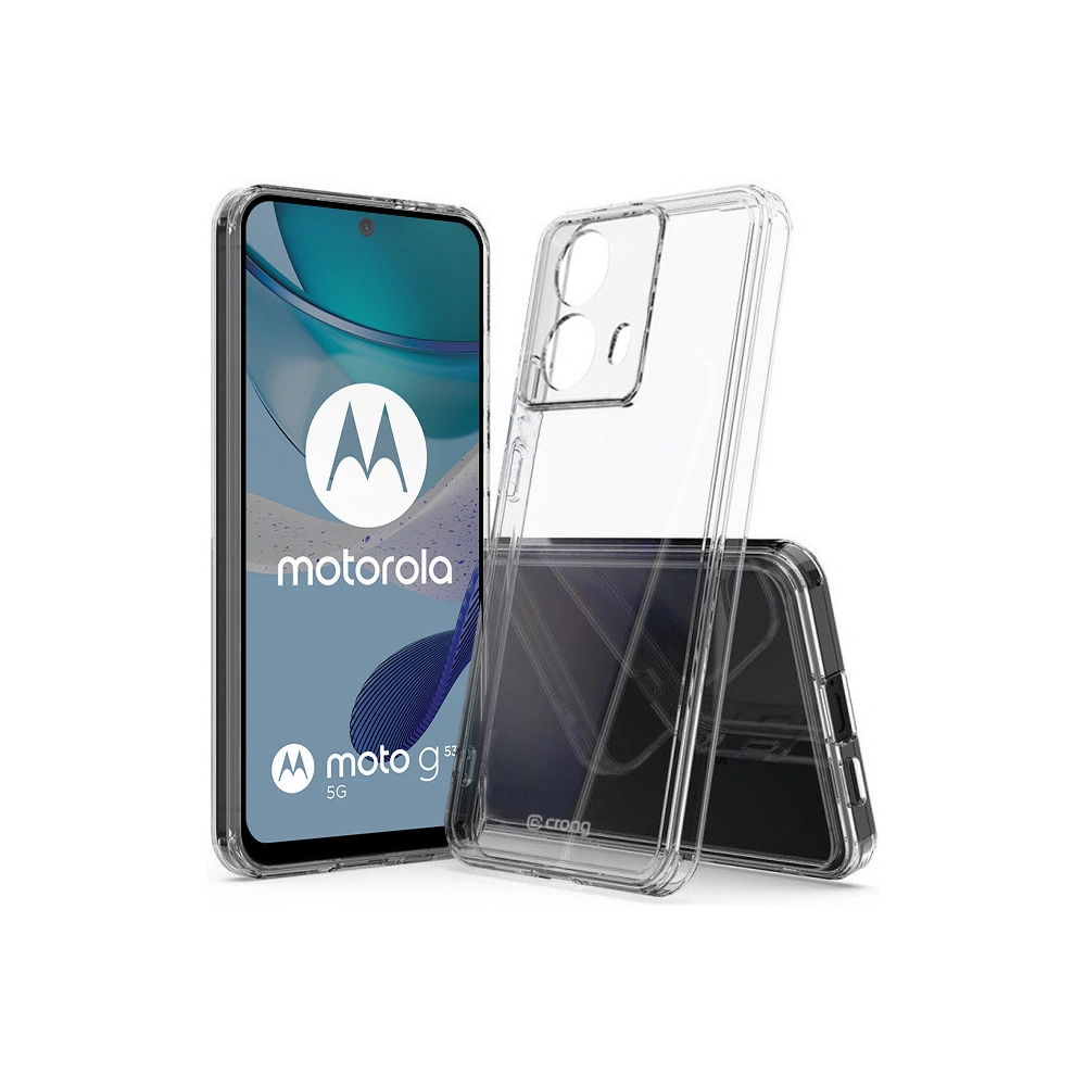Etui Crong Crystal Shield Cover Motorola Moto G53 przezroczysty