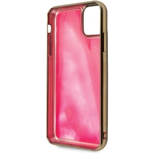 Etui Guess GUHCN65GLTRPI Apple iPhone 11 Pro Max różowy/pink hard case Glow in the Dark Sand Matte