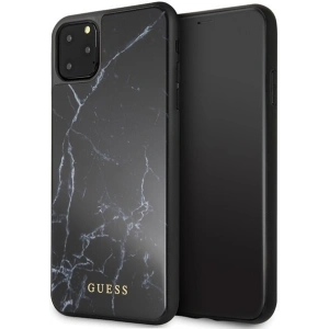 Kup Etui Guess GUHCN65HYMABK Apple iPhone 11 Pro Max negru/black Marble Glass - GUE263BLK - {ean13} - Sklep Home Screen