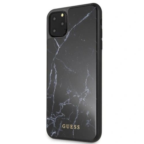 Kup Guess Apple Tasche GUHCN65HYMABK iPhone 11 Pro Max schwarz/schwarz Marmorglas - GUE263BLK - {ean13} - Sklep Home Screen