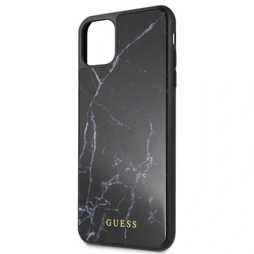 Kup Guess Apple Tasche GUHCN65HYMABK iPhone 11 Pro Max schwarz/schwarz Marmorglas - GUE263BLK - {ean13} - Sklep Home Screen