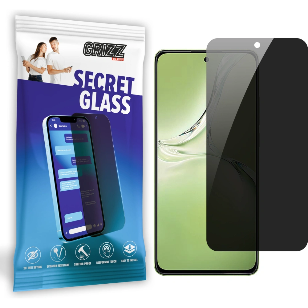 Matowe szkło prywatyzujące GrizzGlass SecretGlass do Oppo K12x