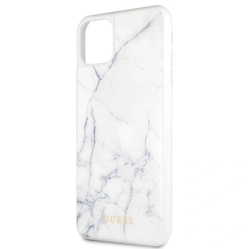Kup Etui Guess GUHCN65HYMAWH Apple iPhone 11 Pro Max alb/marmură albă - GUE264WHT - {ean13} - Sklep Home Screen