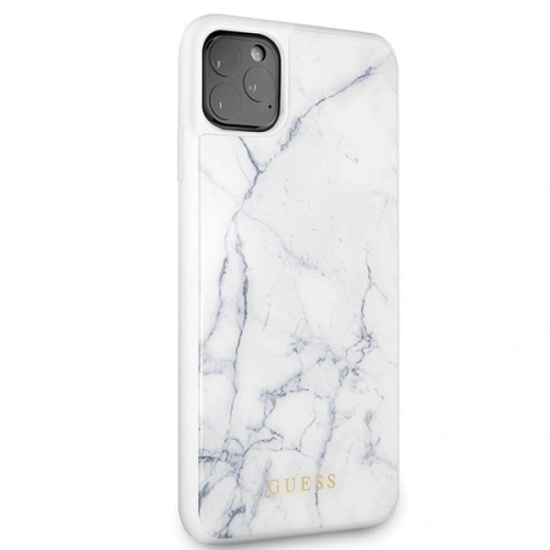 Kup Etui Guess GUHCN65HYMAWH Apple iPhone 11 Pro Max alb/marmură albă - GUE264WHT - {ean13} - Sklep Home Screen