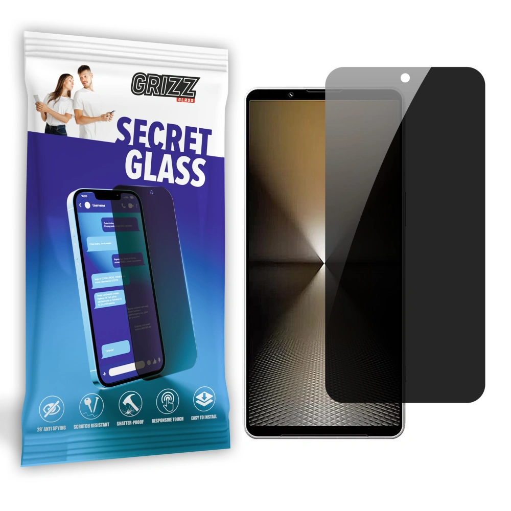 Matowe szkło prywatyzujące GrizzGlass SecretGlass do Sony Xperia 1 VI