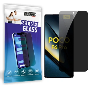 Matowe szkło prywatyzujące GrizzGlass SecretGlass do Xiaomi POCO F6 Pro