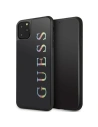 Guess Apple Tasche GUHCN65LGMLBK iPhone 11 Pro Max schwarz/schwarz Hartschale Glitter Logo