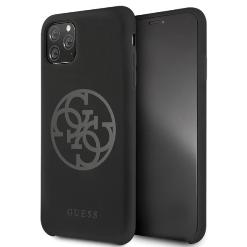 Kup Etui Guess GUHCN65LS4GBK Apple iPhone 11 Pro Max negru/czarny husă din silicon 4G Tone On Tone - GUE269BLK - {ean13} - Sklep Home Screen