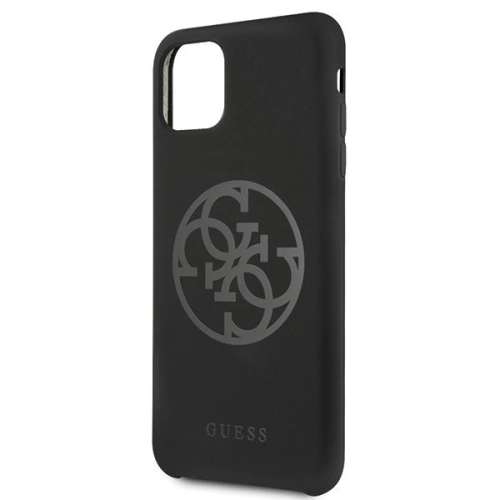 Kup Etui Guess GUHCN65LS4GBK Apple iPhone 11 Pro Max negru/czarny husă din silicon 4G Tone On Tone - GUE269BLK - {ean13} - Sklep Home Screen