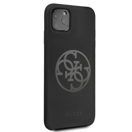 Kup Etui Guess GUHCN65LS4GBK Apple iPhone 11 Pro Max negru/czarny husă din silicon 4G Tone On Tone - GUE269BLK - {ean13} - Sklep Home Screen