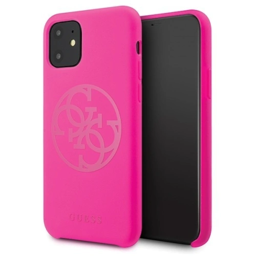 Kup Guess Apple Tasche GUHCN65LS4GFU iPhone 11 Pro Max fuchsia/fuchsia Hartschale Silikon 4G Tone On Tone - GUE270FKS - {ean13} - Sklep Home Screen