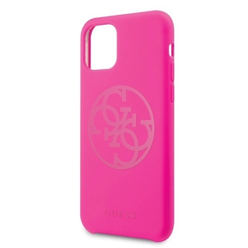 Kup Etui Guess GUHCN65LS4GFU Apple iPhone 11 Pro Max fucsia/fuchsia carcasă tare din silicon 4G Tone On Tone - GUE270FKS - {ean13} - Sklep Home Screen