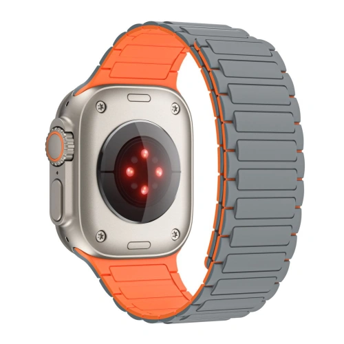 Buy Belt Tech-Protect IconBand Magnetic Apple Watch 4/5/6/7/8/9/SE/Ultra 42/44/45/49mm titanium/orange - THP2815 - {ean13} - Home Screen Store Europe