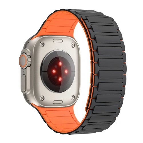 Kup Tech-Protect IconBand Magnetic Apple Watch 4/5/6/7/8/9/SE/Ultra 42/44/45/49mm schwarz/orange - THP2817 - {ean13} - Sklep Home Screen