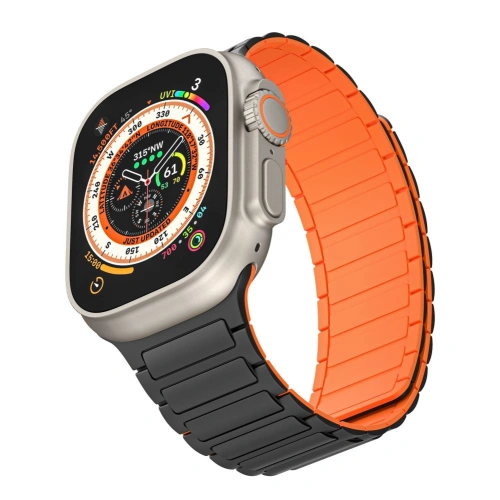 Kup Tech-Protect IconBand Magnetic Apple Watch 4/5/6/7/8/9/SE/Ultra 42/44/45/49mm schwarz/orange - THP2817 - {ean13} - Sklep Home Screen