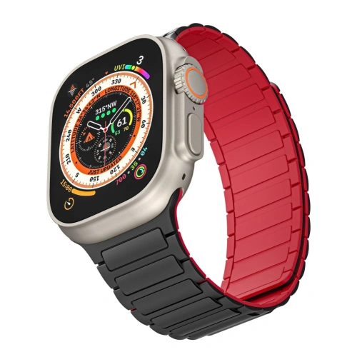 Kup Tech-Protect IconBand Magnetic Apple Watch 4/5/6/7/8/9/SE/Ultra 42/44/45/49mm schwarz/rot - THP2818 - {ean13} - Sklep Home Screen