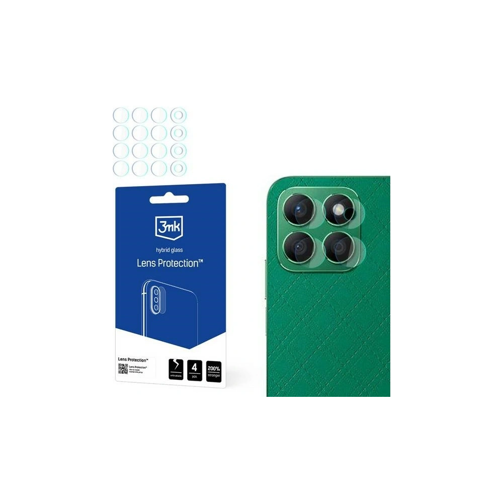 Szkło hybrydowe na obiektyw aparatu 3MK Lens Protection Honor X8B [4 PACK]