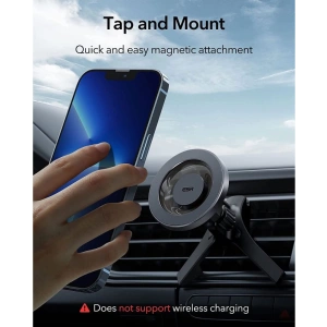 Kup [OUTLET] Uchwyt samochodowy ESR Halolock Magnetic MagSafe Vent Car Mount Metallic Grey - OT-643 - {ean13} - Sklep Home Screen