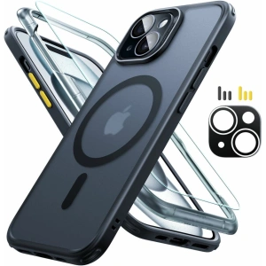 Kup Case-Set + Bildschirmglas + Objektivschutz ESR Classic Pro Set Halolock MagSafe Apple iPhone 15 Frosted Black - ESR801 - {ean13} - Sklep Home Screen