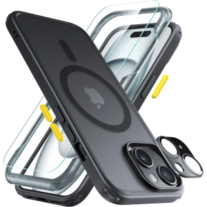 Kup Case-Set + Bildschirmglas + Objektivschutz ESR Classic Pro Set Halolock MagSafe Apple iPhone 15 Frosted Black - ESR801 - {ean13} - Sklep Home Screen