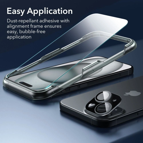 Kup Case-Set + Bildschirmglas + Objektivschutz ESR Classic Pro Set Halolock MagSafe Apple iPhone 15 Frosted Black - ESR801 - {ean13} - Sklep Home Screen