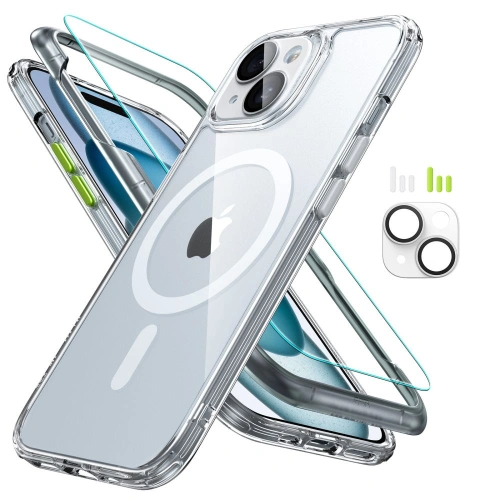 Kup Tok + képernyővédő üveg + lencsevédő ESR Classic Pro Set Halolock MagSafe Apple iPhone 15 Clear - ESR802 - {ean13} - Sklep Home Screen