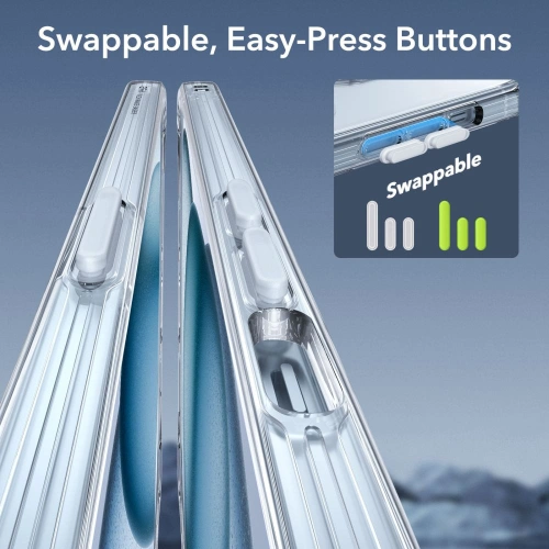 Kup Zestaw etui + szkło na ekran + osłona na obiektyw ESR Classic Pro Set Halolock MagSafe Apple iPhone 15 Clear - ESR802 - {ean13} - Sklep Home Screen