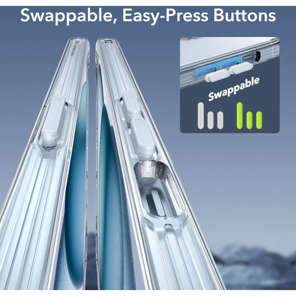 Zestaw etui + szkło na ekran + osłona na obiektyw ESR Classic Pro Set Halolock MagSafe Apple iPhone 15 Clear