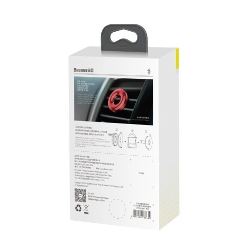 Buy Baseus Circle Car Air Freshener Holder Red - BSU668RED - {ean13} - Home Screen Store Europe