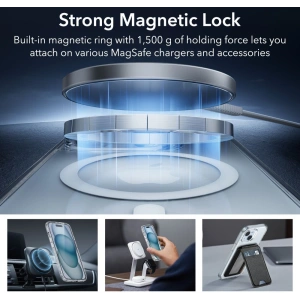 Kup Zestaw etui + szkło na ekran + osłona na obiektyw ESR Classic Pro Set Halolock MagSafe Apple iPhone 15 Clear - ESR802 - {ean13} - Sklep Home Screen